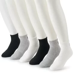 Men's Under Armour 6-pack Training Cotton Performance Quarter Socks