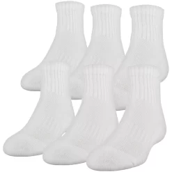 Boys Under Armour 6-Pack Quarter Socks