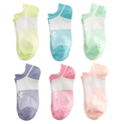 Girls Under Armour 6-pack Essential 2.0 No-Show Socks