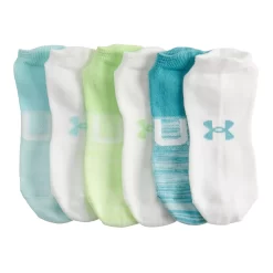Women's Under Armour 6-Pack Essential No-Show Socks -Under Armour Shop 3631558 ALT11