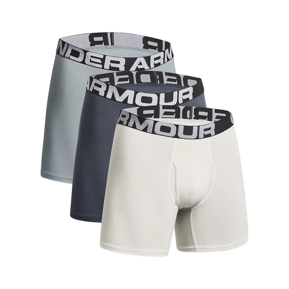 Men's Under Armour 3-pack Charged Cotton® Stretch 6-inch Boxerjock® Boxer Briefs 1 Men's Under Armour 3-pack Charged Cotton® Stretch 6-inch Boxerjock® Boxer Briefs