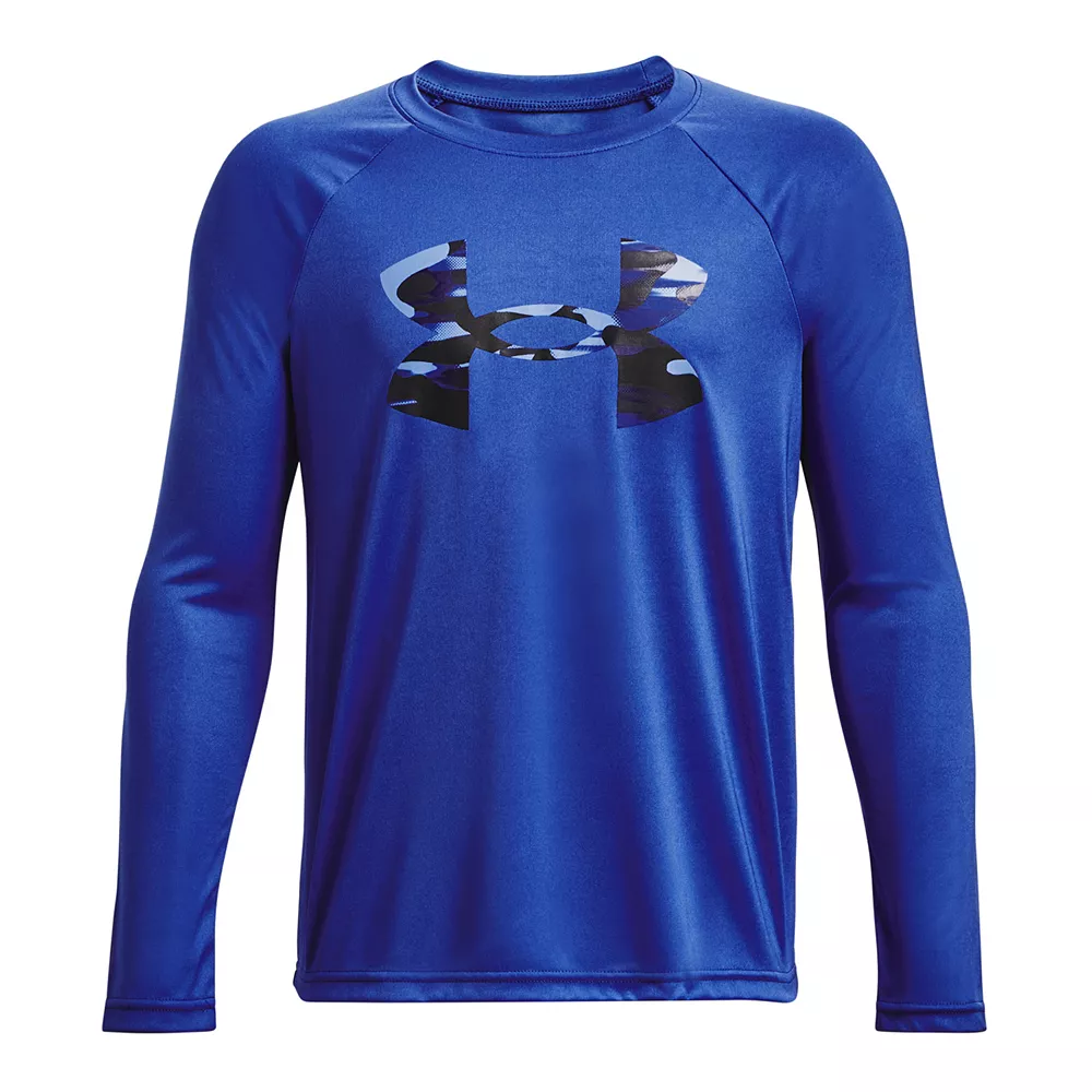 Boys 8-20 Under Armour Tech Logo Fill Tee 1 Boys 8-20 Under Armour Tech Logo Fill Tee