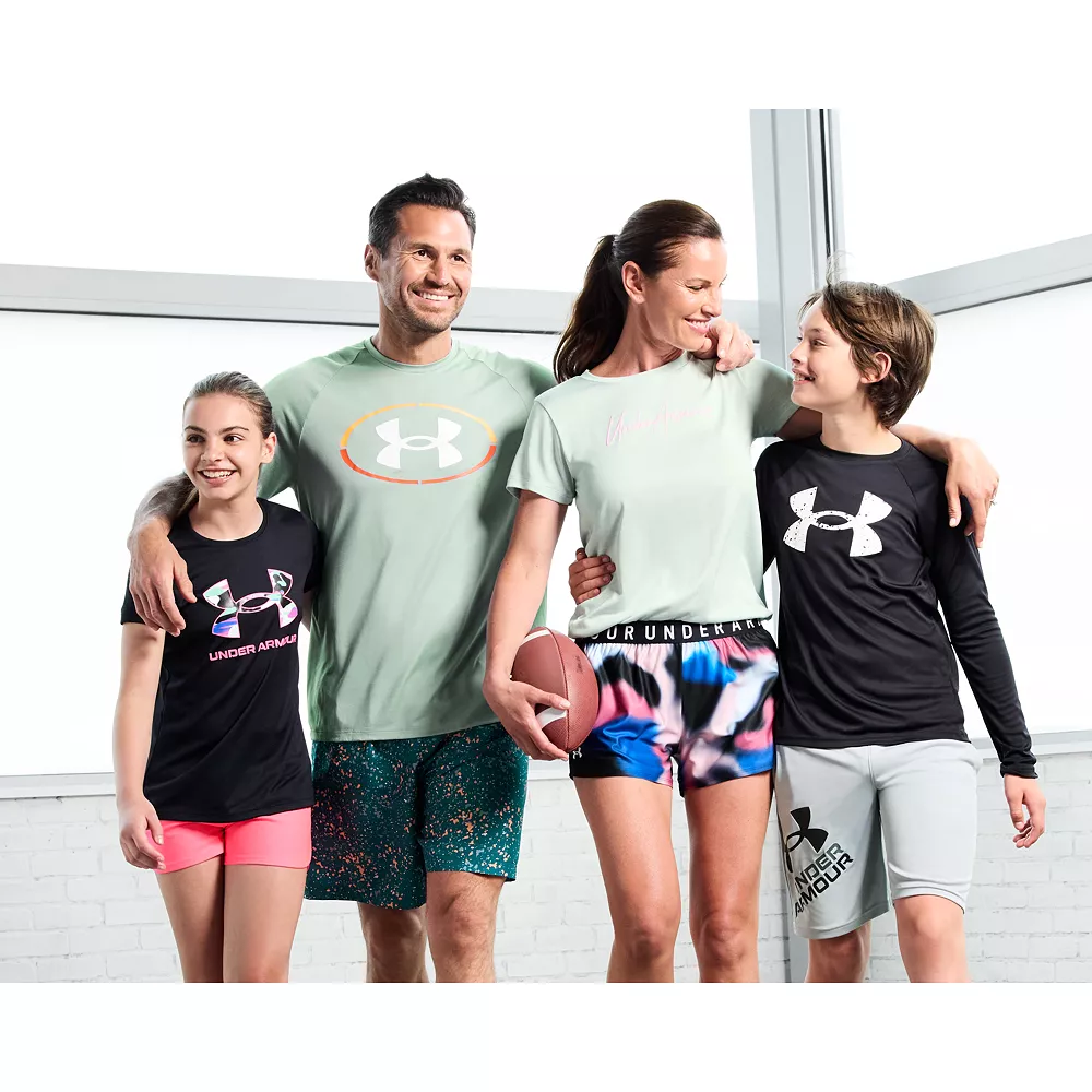 Girls 7-16 Under Armour Play Up Solid Shorts 4 Girls 7-16 Under Armour Play Up Solid Shorts - Image 4