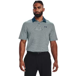 Men's Under Armour Striped Classic-Fit Performance Golf Polo