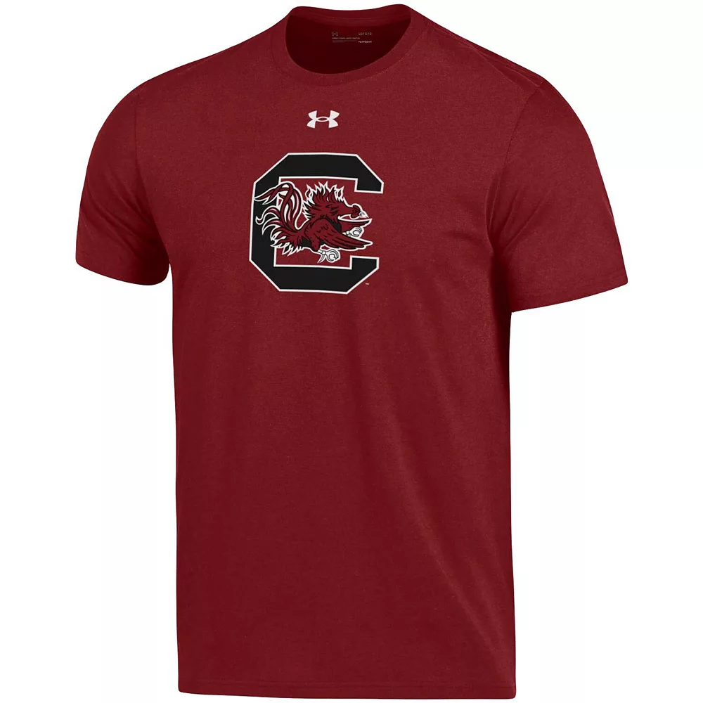 Men's Under Armour Garnet South Carolina Gamecocks School Logo Cotton T-Shirt 2 Men's Under Armour Garnet South Carolina Gamecocks School Logo Cotton T-Shirt - Image 2
