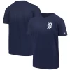 Youth Under Armour Navy Detroit Tigers Wordmark Charged Performance T-Shirt