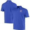 Men's Under Armour Heathered Royal Chicago Cubs Charged Tri-Blend Performance Polo