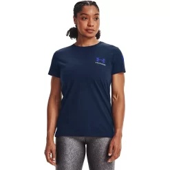 Women's Under Armour Freedom Veterans Day Banner Crewneck Tee