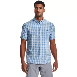 Men's Under Armour Tide Chaser 2.0 Regular-Fit Plaid Performance Button-Down Shirt
