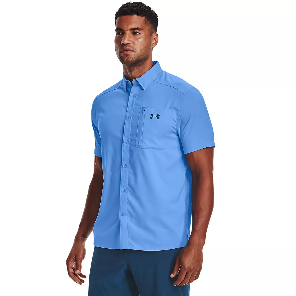 Men's Under Armour Drift Tide 2.0 Fitted Performance Button-Down Shirt 1 Men's Under Armour Drift Tide 2.0 Fitted Performance Button-Down Shirt