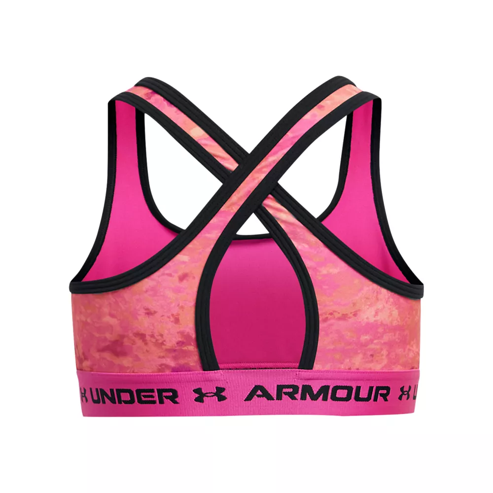 Girls 7-16 Under Armour Printed Crossback Sports Bra 2 Girls 7-16 Under Armour Printed Crossback Sports Bra - Image 2