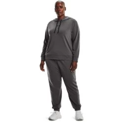 Plus Size Under Armour Rival French-Terry Fleece Hoodie -Under Armour Shop 5191313 ALT2
