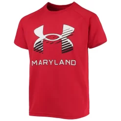 Youth Under Armour Red Maryland Terrapins Logo Lockup Performance T-Shirt -Under Armour Shop 5275362 ALT2