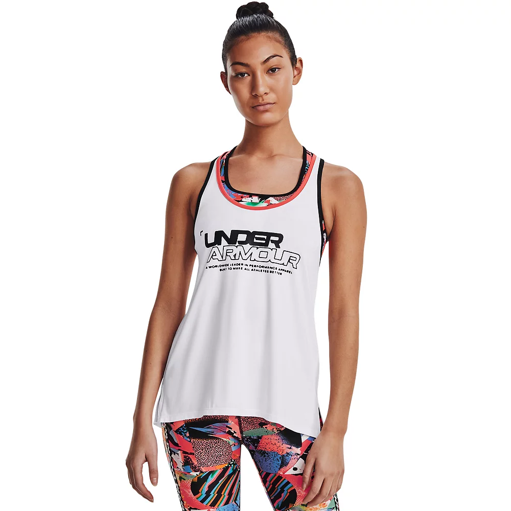 Women's Under Armour Knockout Colorblock Graphic Tank 1 Women's Under Armour Knockout Colorblock Graphic Tank