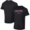 Men's Under Armour Black Texas Tech Red Raiders Lockup Tech Raglan T-Shirt