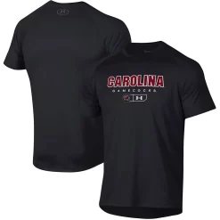 Men's Under Armour Black South Carolina Gamecocks Lockup Tech Raglan T-Shirt