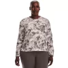 Plus Size Under Armour Rival Terry Printed Crewneck Sweatshirt