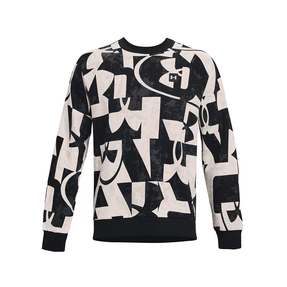 Men's Under Armour Printed Rival Fleece Crew Sweatshirt 5 Men's Under Armour Printed Rival Fleece Crew Sweatshirt - Image 5