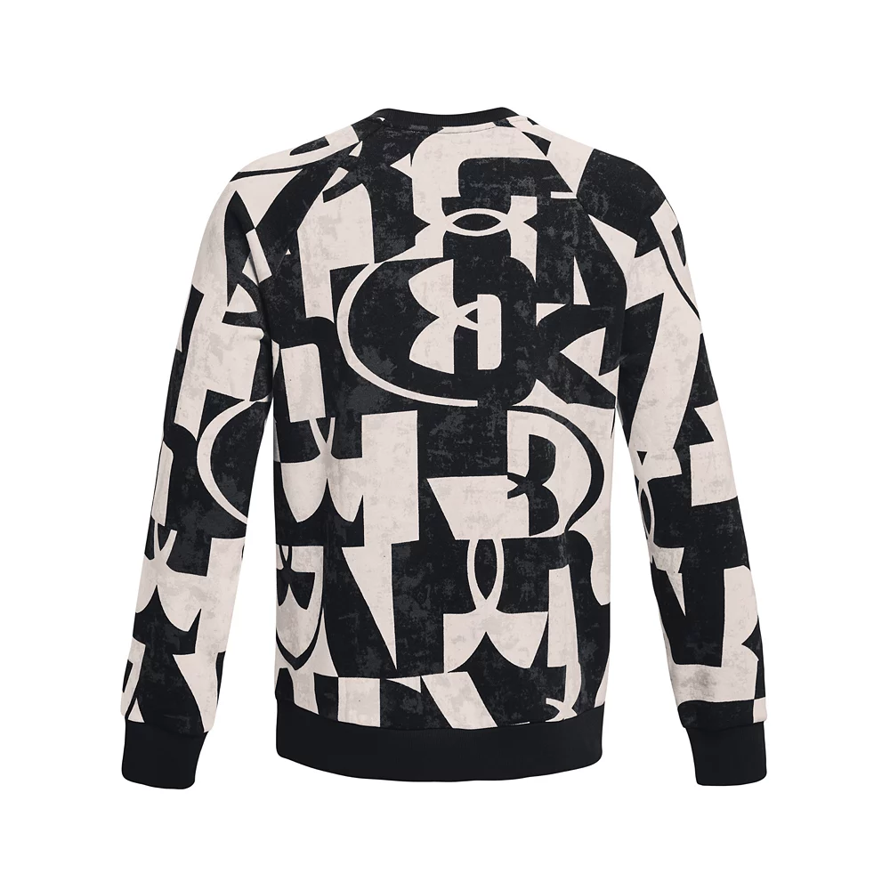 Men's Under Armour Printed Rival Fleece Crew Sweatshirt 6 Men's Under Armour Printed Rival Fleece Crew Sweatshirt - Image 6