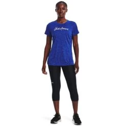 Women's Under Armour Twist Script Wordmark Tech Tee -Under Armour Shop 5556795 ALT2