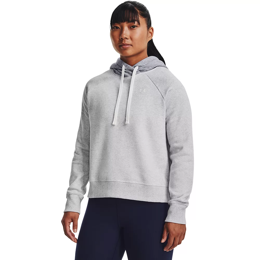 Women's Under Armour Rival Fleece Colorblock Hoodie 1 Women's Under Armour Rival Fleece Colorblock Hoodie