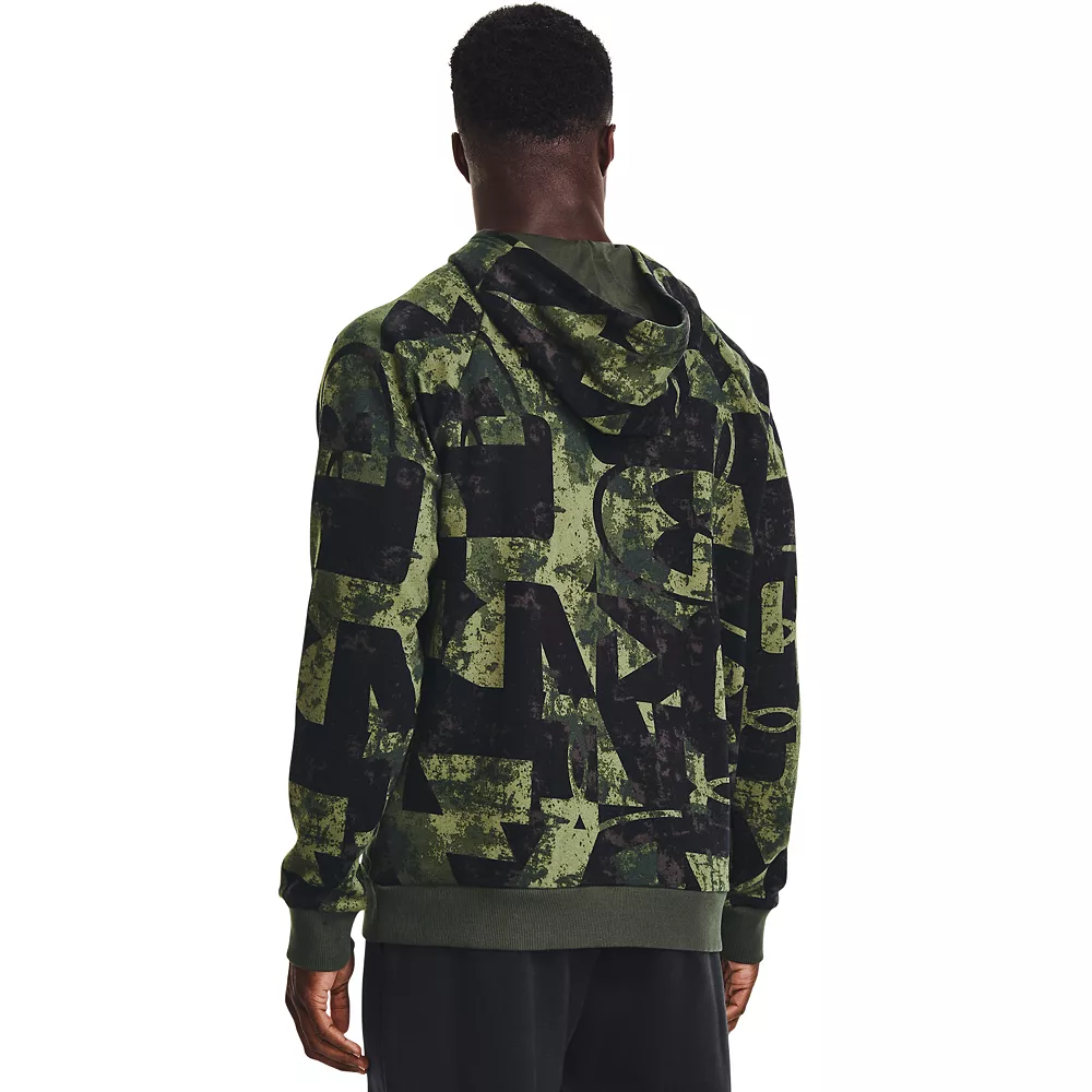 Big & Tall Under Armour Macro Branded Rival Fleece Hoodie 2 Big & Tall Under Armour Macro Branded Rival Fleece Hoodie - Image 2