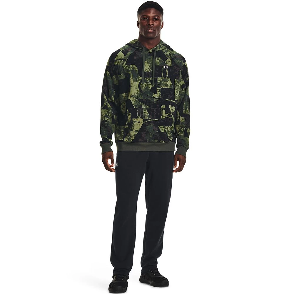 Big & Tall Under Armour Macro Branded Rival Fleece Hoodie 3 Big & Tall Under Armour Macro Branded Rival Fleece Hoodie - Image 3