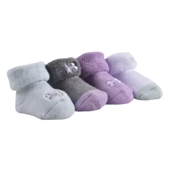 Baby Girl Under Armour 4-Pack Marled Logo Booties