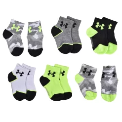 Baby / Toddler Boy Under Armour 6-Pack Essential Quarter Socks -Under Armour Shop 5569563 ALT2