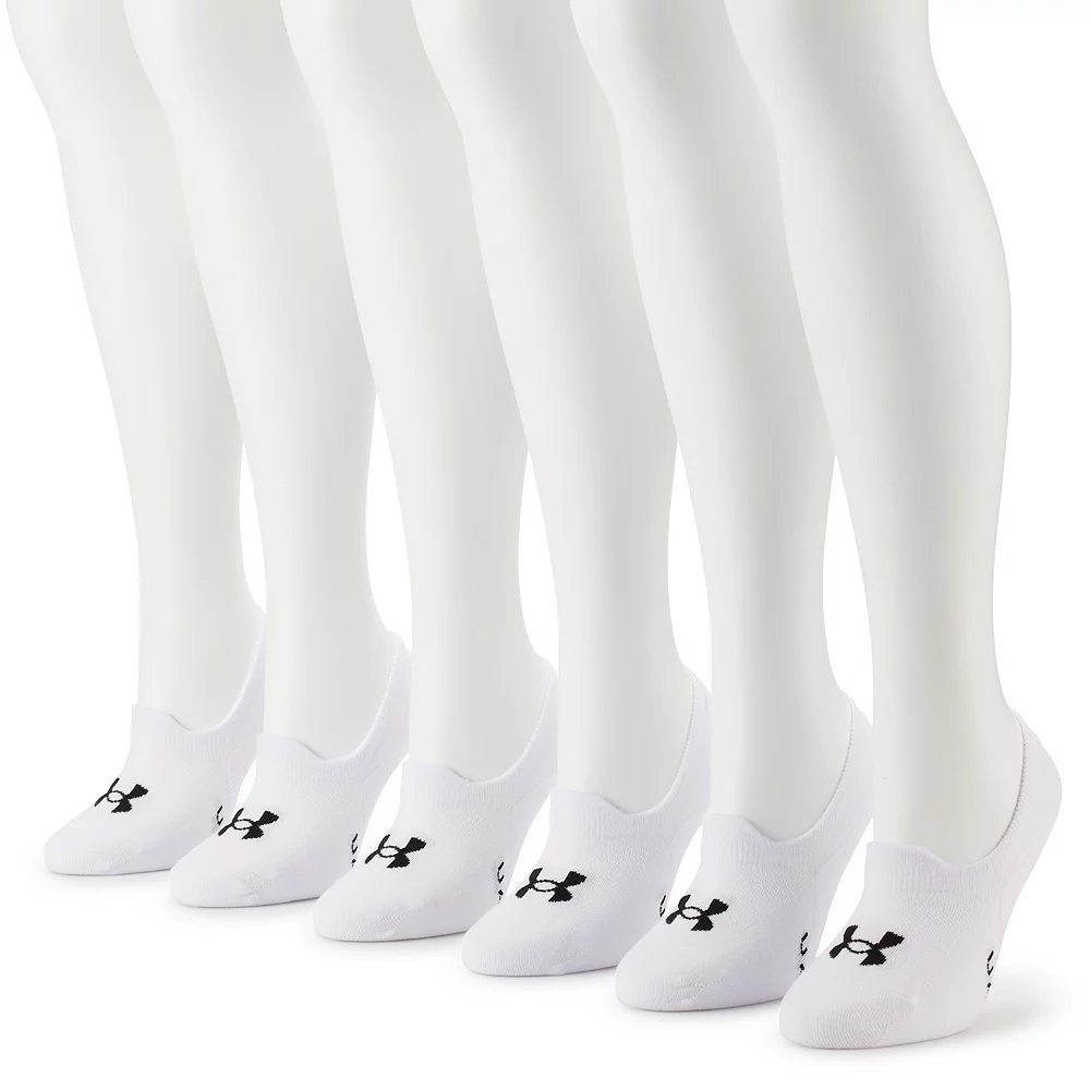 Women's Under Armour Essential Ultra Low-Tab Performance Socks 6-Pack 1 Women's Under Armour Essential Ultra Low-Tab Performance Socks 6-Pack