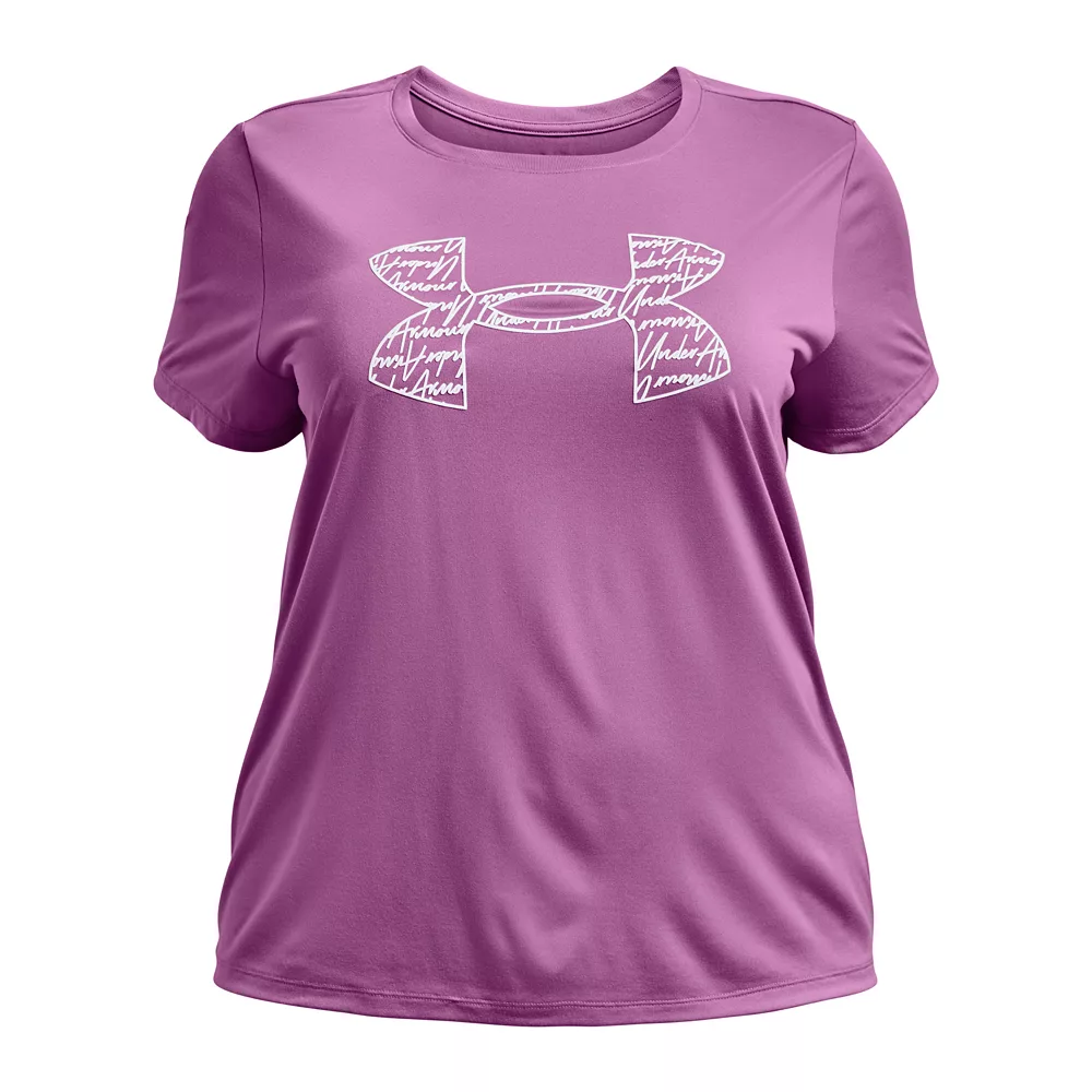 Plus Size Under Armour Tech™ Script Logo Tee 5 Plus Size Under Armour Tech™ Script Logo Tee - Image 5