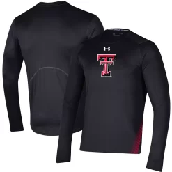 Men's Under Armour Black Texas Tech Red Raiders 2021 Sideline Training Performance Long Sleeve T-Shirt