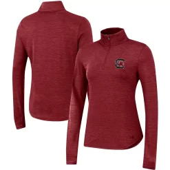 Women's Under Armour Garnet South Carolina Gamecocks Team Logo Performance Quarter-Zip Jacket