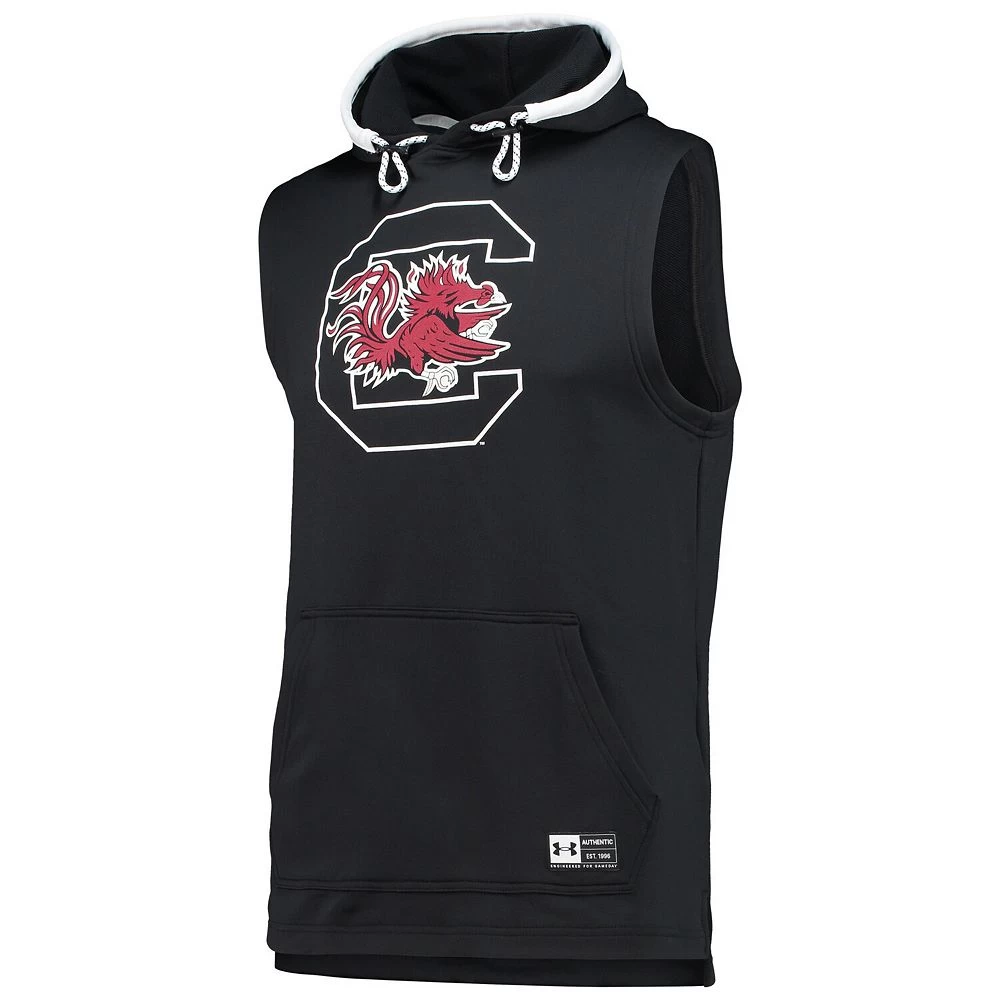 Men's Under Armour Black South Carolina Gamecocks Game Day Tech Sleeveless Hoodie 3 Men's Under Armour Black South Carolina Gamecocks Game Day Tech Sleeveless Hoodie - Image 3