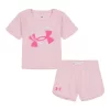 Girls 4-6x Under Armour Cotton Jersey Logo Shorts Set