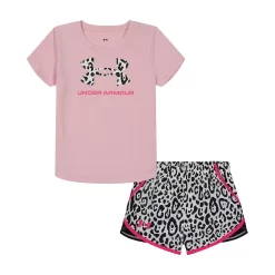 Toddler Girl Under Armour Go Wild Logo Tee & Printed Shorts Set