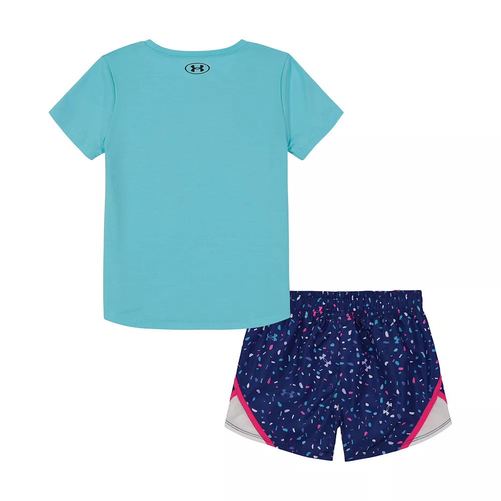 Toddler Girl Under Armour Logo Tee & Sprinkle Shorts Set 2 Toddler Girl Under Armour Logo Tee & Sprinkle Shorts Set - Image 2