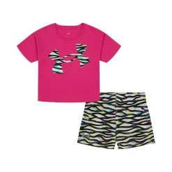 Toddler Girl Under Armour Same Wavelength Tee & Shorts Set