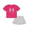 Toddler Girl Under Armour Cheetah Logo Tee And Printed Skort Set