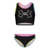 Girls 7-16 Under Armour Logo Racer Midkini Top & Bottoms Swimsuit Set