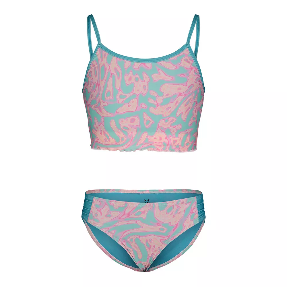 Girls 7-16 Under Armour Lava Pool Midkini Top & Bottoms Swimsuit Set 1 Girls 7-16 Under Armour Lava Pool Midkini Top & Bottoms Swimsuit Set