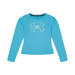 Girls 7-16 Under Armour Core Logo Long Sleeve Rash Guard