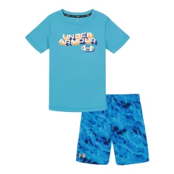 Boys 8-20 Under Armour Ridge Dye Tee & Board Shorts Set