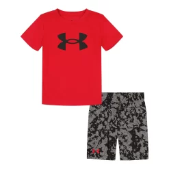 Boys 4-7 Under Armour Geode Dye Tee & Shorts Set