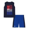Boys 4-7 Under Armour Freedom Lag Muscle Tank & Shorts Set