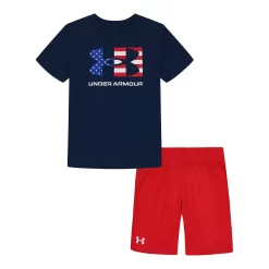 Toddler Boy Under Armour Freedom Tee & Mesh Shorts Set