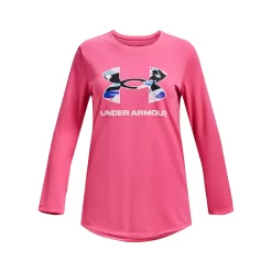 Girls 7-16 Under Armour Printed Logo Tech Tee