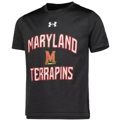Youth Under Armour Heathered Black Maryland Terrapins Vent Tech Mesh T-Shirt -Under Armour Shop 5915956 ALT2