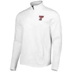 Men's Under Armour White Texas Tech Red Raiders Tempo Fleece Quarter-Zip Jacket -Under Armour Shop 5968927 ALT2