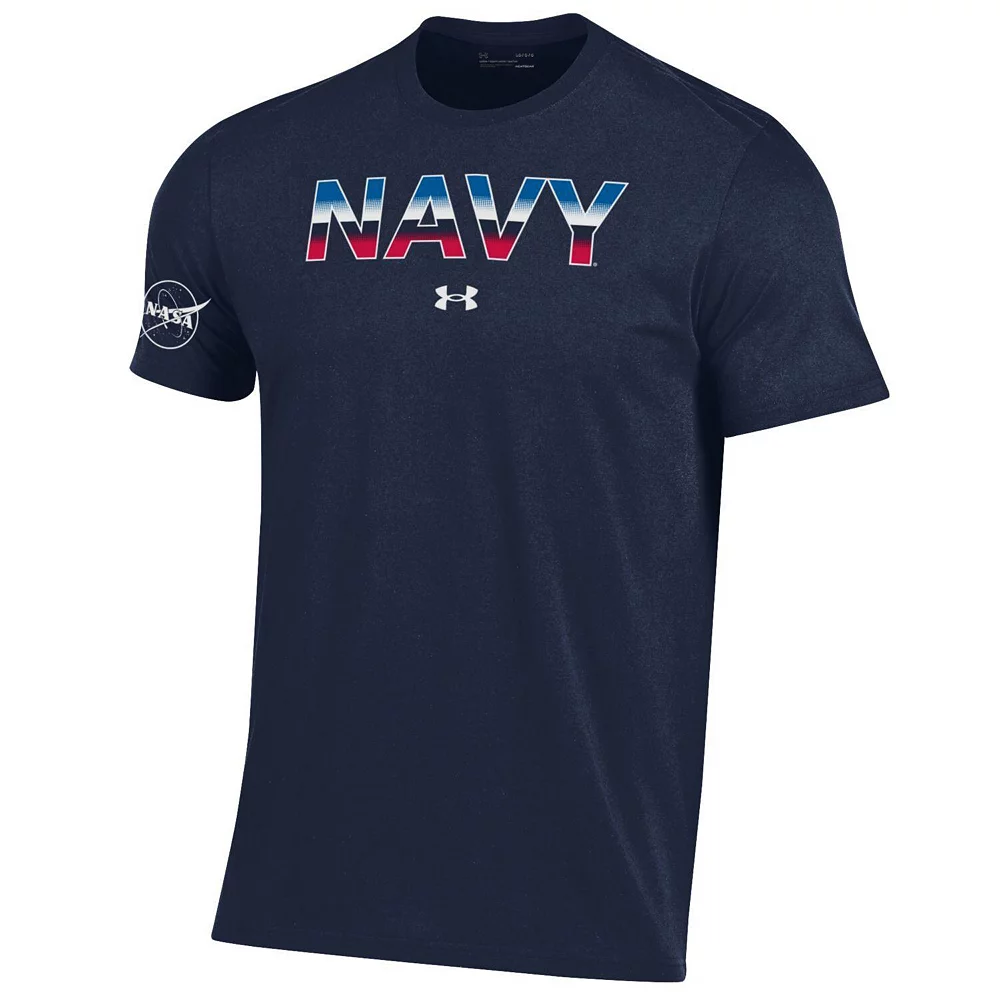 Men's Under Armour Navy Navy Midshipmen 2022 Special Games NASA T-Shirt 3 Men's Under Armour Navy Navy Midshipmen 2022 Special Games NASA T-Shirt - Image 3